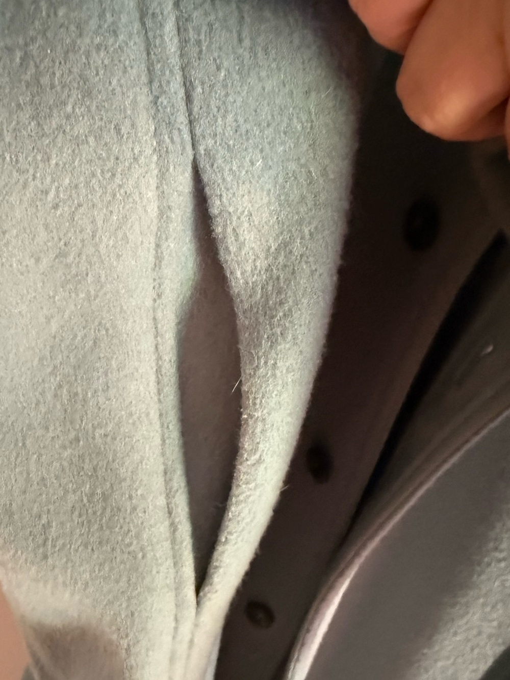 Frankie Shop Blue Gray Wool Utility Styled Coat - Picture 8 of 11